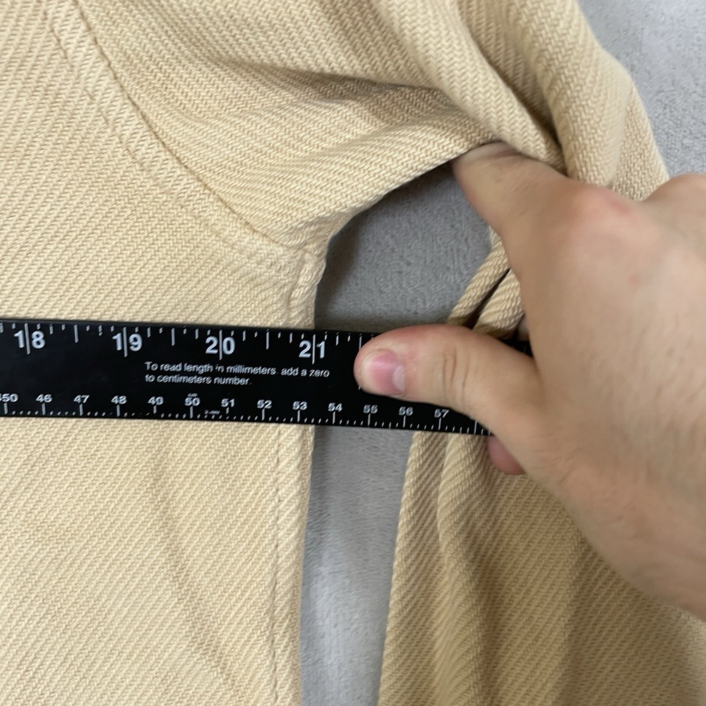 Outerknown Blanket Shirt Men's Medium Tan Heavy Flannel Cotton Button Up Casual - Picture 5 of 11